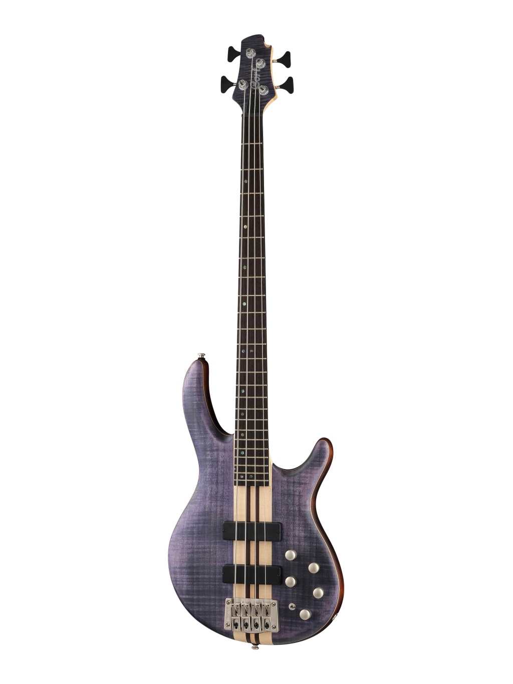 A4-Plus-FMMH-OPLB Artisan Series Бас-гитара, черная, Cort