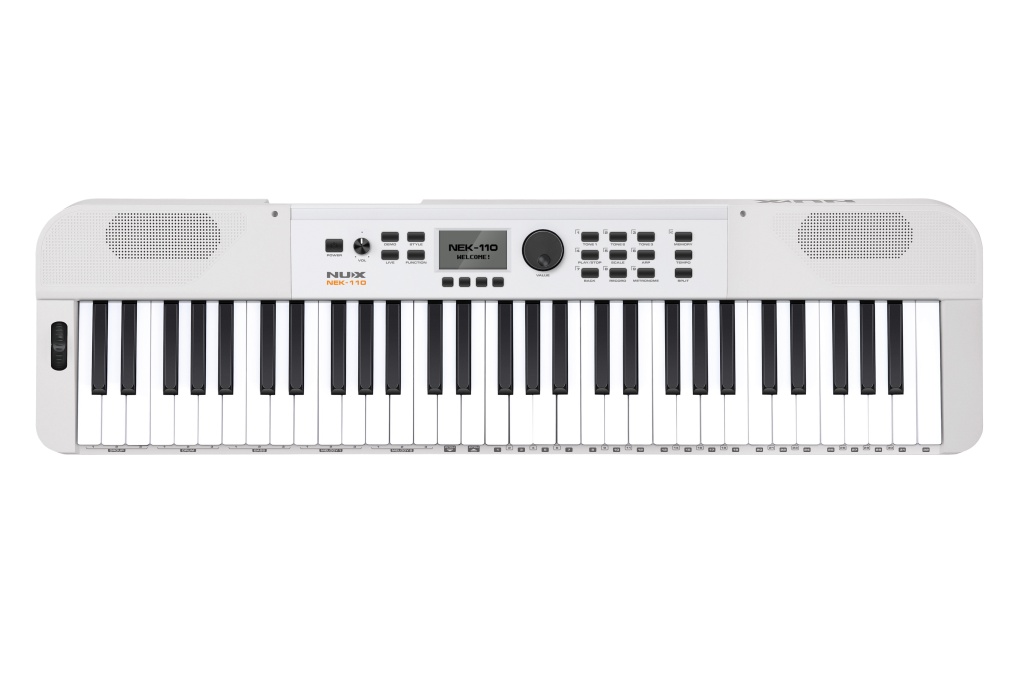 NEK-110-WH Синтезатор, 61 клавиша, автоаккомпанемент, белый, Nux