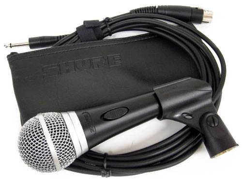Shure PG58-QTR Кардиоидный вокальный микрофон с выкл. с кабелем XLR-1/4