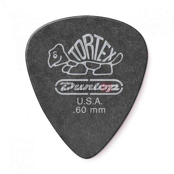 DUNLOP 488R.60 Tortex Pitch Black Standard