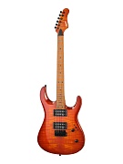 S-G37-HB Электрогитара, желтая, Luxars
