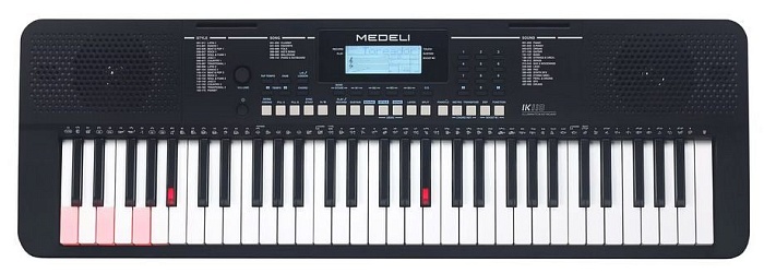 IK110-BK Синтезатор, 61 клавиша, с подсветкой, Medeli