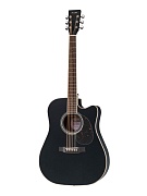 RD300CE-BK Электроакустическая гитара, черная, Root Note