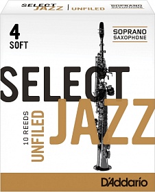 трости  для сопрано саксофона  Rico Jazz 4S
