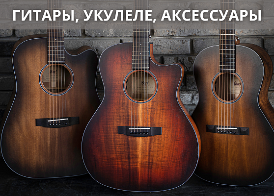 Большое поступление гитар, укулеле и аксессуаров
