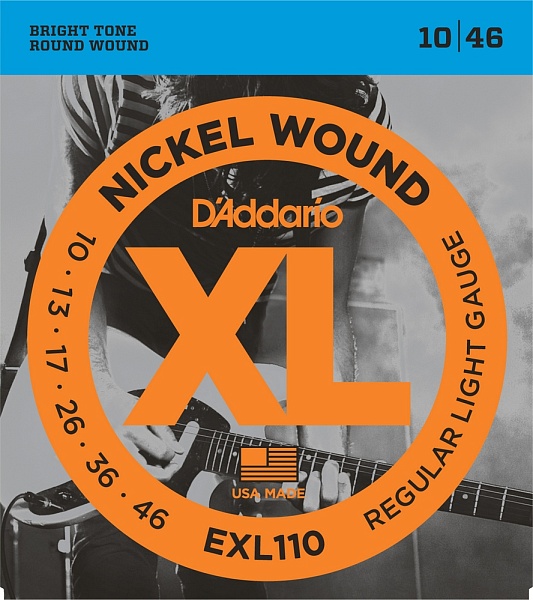 D`Addario EXL110 XL NICKEL WOUND Regular Light 10-46