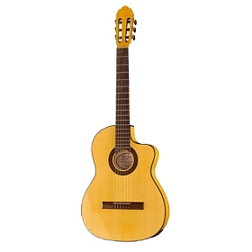 N1105CTW Flamenco CTW Классическая гитара 4/4, с вырезом и звукоснимателем, Hora