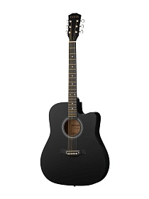 FT-221-BK Акустическая гитара 41", с вырезом, черная, Fante