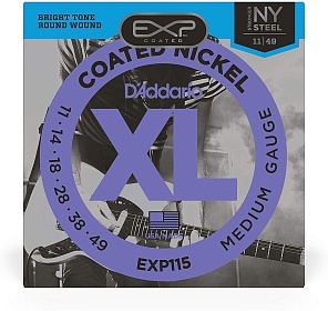 D`Addario EXP115 COATED NICKEL Regular Light 11-49