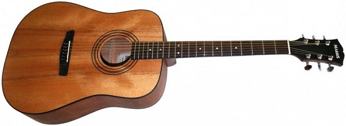Акустическая гитара Marris D210M NS Тип корпуса: дредноут, Верхняя дека: красное дерево, Нижняя дека