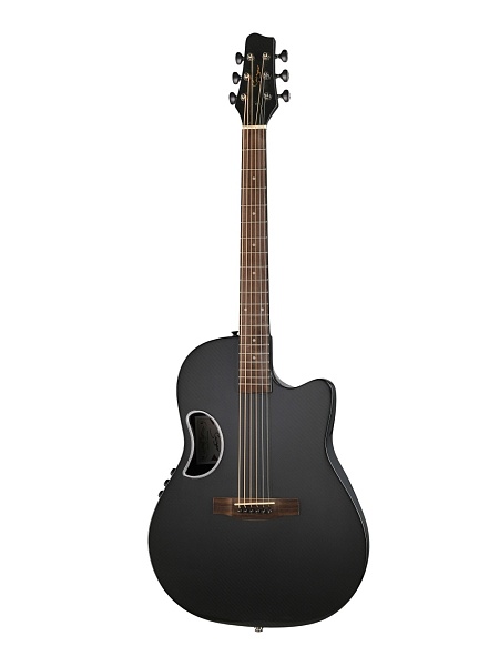 CE-2021-CF Электро-акустическая гитара, чёрная,Smiger