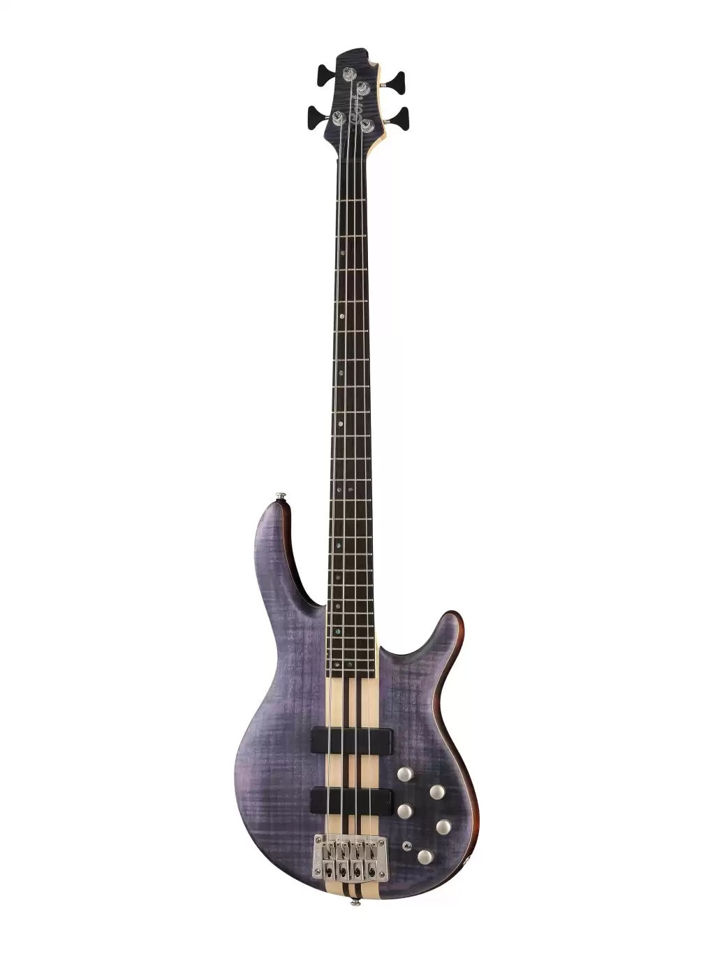 A4-Plus-FMMH-OPLB Artisan Series Бас-гитара, черная, Cort