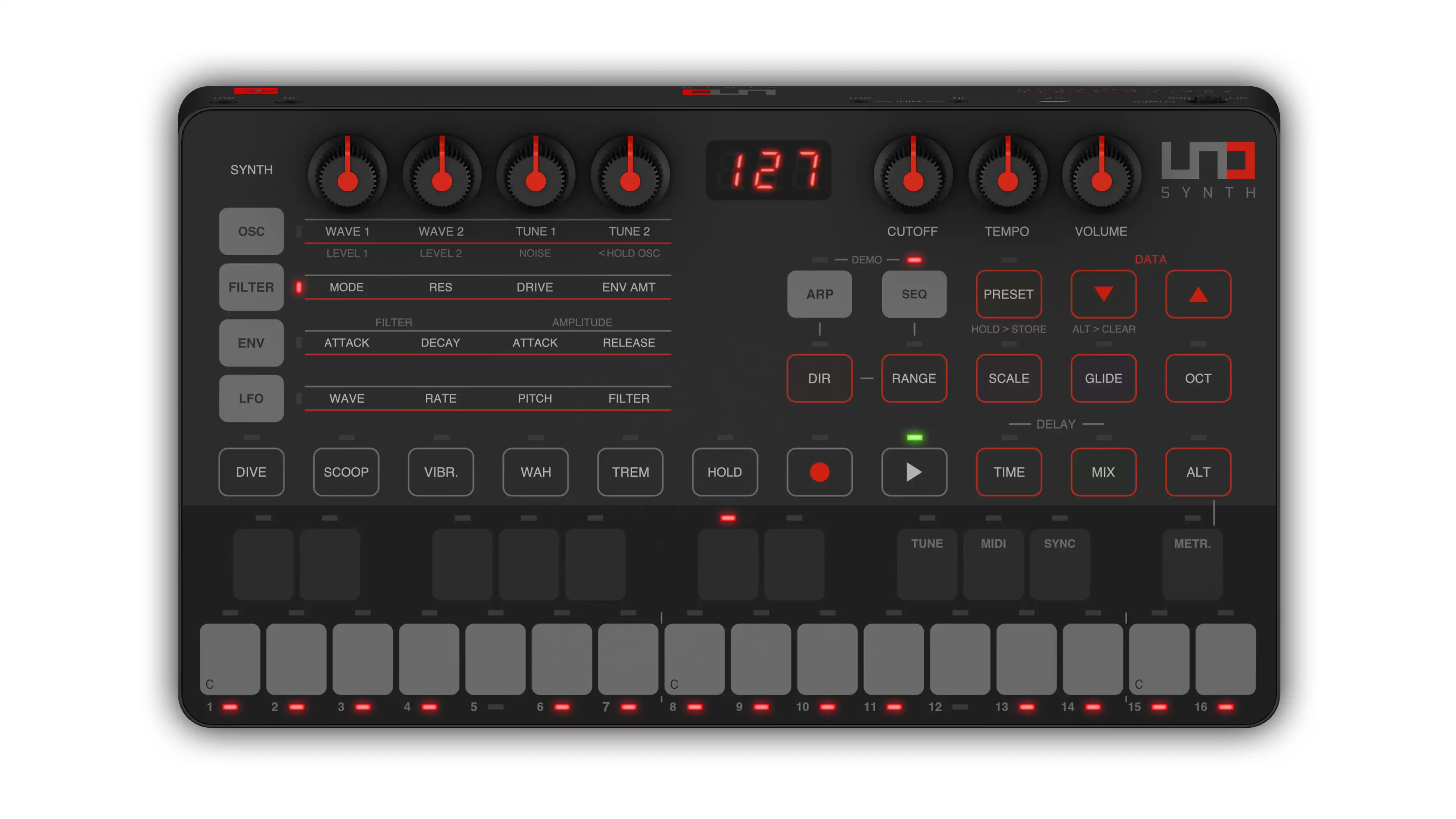 IK MULTIMEDIA UNO SYNTH купить синтезатор в музыкальном магазине Классика